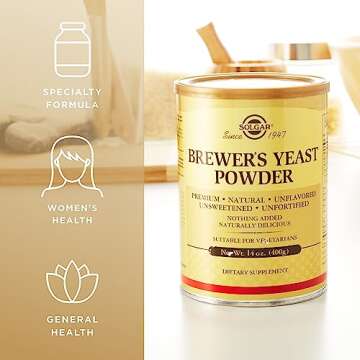 Solgar Brewer's Yeast Powder - Natural Vegan Supplement