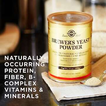 Solgar Brewer's Yeast Powder - Natural Vegan Supplement