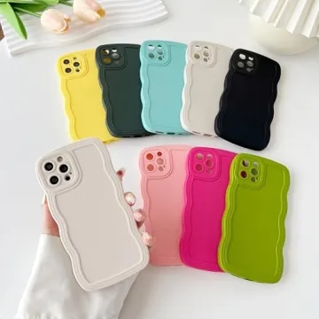 Caseative iPhone 12 Pro Case White Wave Frame Durable