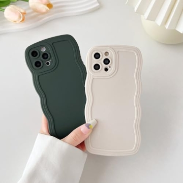 Caseative iPhone 12 Pro Case White Wave Frame Durable