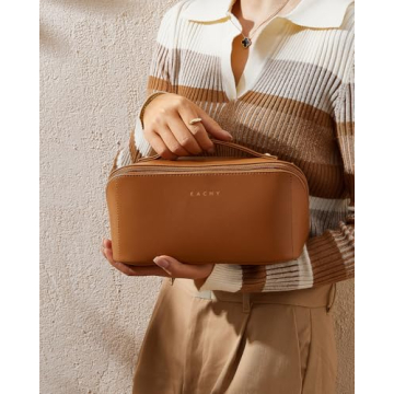 EACHY Travel Makeup Bag for Stylish & Organized Travel