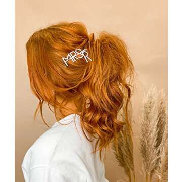 Six Stories Bride To Be Hair Clip, Bachelorette Party Word Hair Accessories, Mrs Rhinestone Bobby Pi...