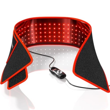 Bestqool Red Light Therapy Belt, Near Infrared Light Therapy & Red Light Therapy for Body, Pads Wear...