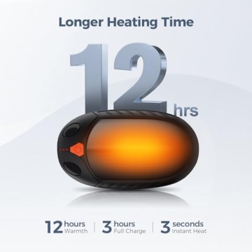 Rechargeable Pocket Hand Warmers 2 Pack for Winter Warmth