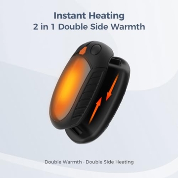 Rechargeable Pocket Hand Warmers 2 Pack for Winter Warmth