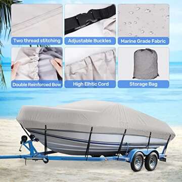 Mancro Boat Cover 9612 Grey