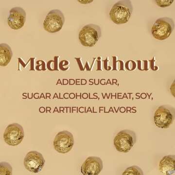 ChocZero Keto Chocolate Truffle Gift, Zero Added Sugar, Premium Healthy Chocolates, Low Carb Present, 16 Individually Wrapped Hazelnut Truffles, 8.5 Oz Total