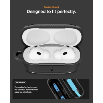Spigen Rugged Armor Case for AirPods Pro 3 - Matte Black