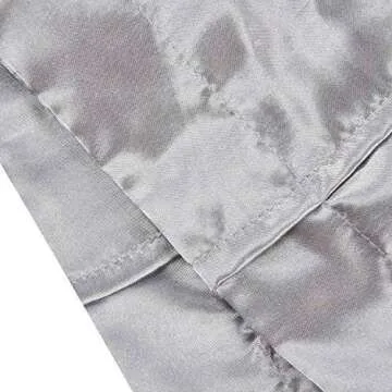 UniTendo Luxury 4-Piece Satin/Sateen Silky Bed Sheet Set Bedding Collection,Summer Duvet Cover Sets Flat Sheet Set-Silver Grey,Queen