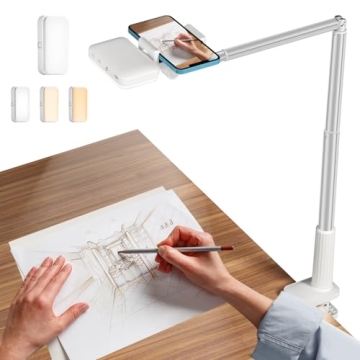 yAyusi Overhead Phone Mount - Enhance Your Recording Experience with Adjustable Brightness and Sturd...