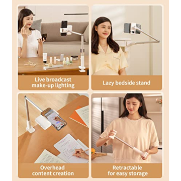 yAyusi Overhead Phone Mount for Perfectly Lit Recordings