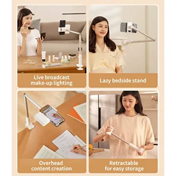 yAyusi Overhead Phone Mount for Perfectly Lit Recordings