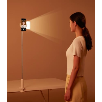 yAyusi Overhead Phone Mount for Perfectly Lit Recordings