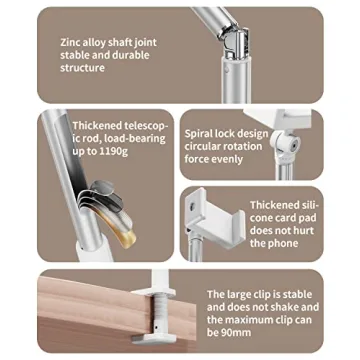 yAyusi Overhead Phone Mount for Perfectly Lit Recordings