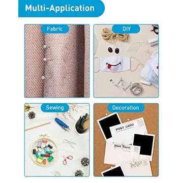 600 PCS Sewing Pins for FabricWhite Straight Head PinsPush PinsMap pinsCraft Positioning Pins Fixed Sewing Marker Needle for Crafting DressmakerJewelry DIYCraft and Sewing Wedding Flower Decorations