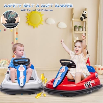 ElectraSpeedy 6V Bumper Car for Kids - Fun Ride-On Toy