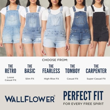 WallFlower Women's Shortalls - Comfortable & Eco-Friendly