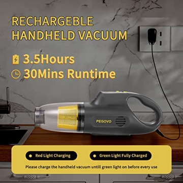 Cordless Hand Held Vacuum with Strong Suction for Car