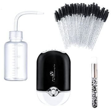 AREMOD Eyelash Extension Supplies USB Mini Lash Dryer Brush Kit
