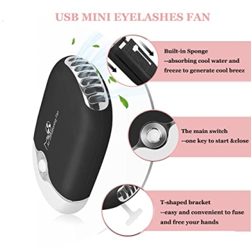 AREMOD Eyelash Extension Supplies USB Mini Lash Dryer Brush Kit