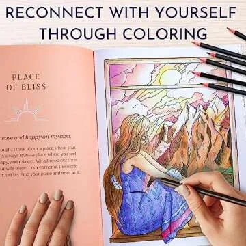 RYVE Adult Coloring Book for Women - Affirmations & Relaxation