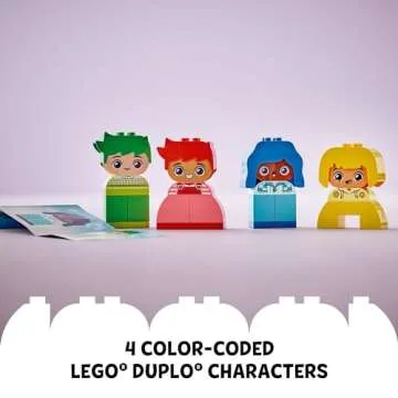 LEGO DUPLO My First Big Feelings & Emotions Interactive Toy, Colored Building Bricks and 4 Characters, Social and Emotional Play for Preschoolers, 1 Year Old and Up, 10415