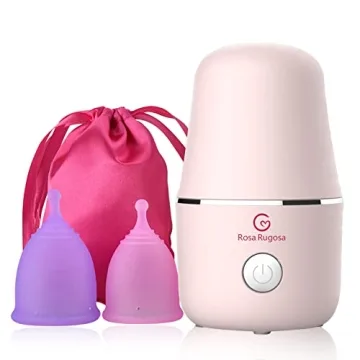 ROSA RUGOSA Menstrual Cup Steamer Kit with Two Reusable Cups for Travel