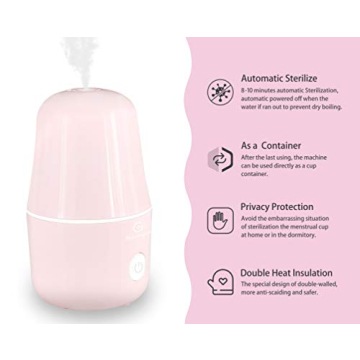 ROSA RUGOSA Menstrual Cup Steamer for Clean Period Care