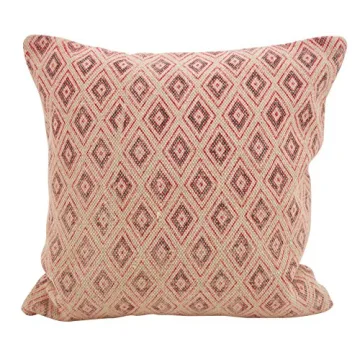 SARO LIFESTYLE Boho Diamond Hex Throw Pillow 18" - Vibrant Multicolor Decor