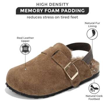 Project Cloud Mini Clogs for Kids - Memory Foam Unisex Kids Clogs - Non Slip Clogs for Kids, Boys & ...
