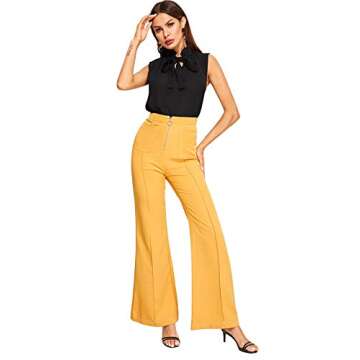 Style Meets Comfort: Floerns Bow Neck Sleeveless Blouse