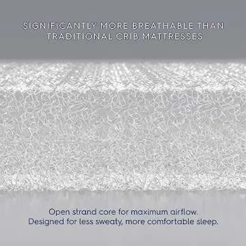 HALO DreamWeave Baby Crib Mattress and Toddler Bed, Breathable, Dual Sided 2-Stage Design, 100% Breathable Mattress, Machine Washable Cover, Hypoallergenic, Non-Toxic Materials, Greenguard Cert.