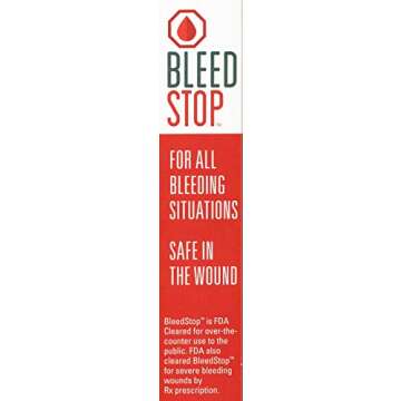 Bleedstop Fast Acting Emergency First Aid Powder Packets