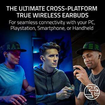 NEW Razer Hammerhead Pro HyperSpeed Wireless Gaming Earbuds for PC, PlayStation, Switch, Mobile: Adj...