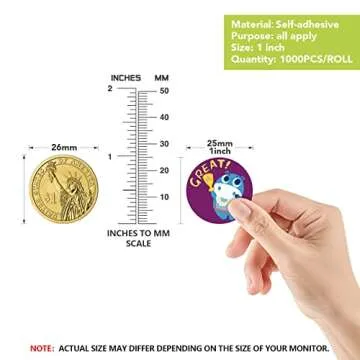1000 PCS Incentive Stickers for Kids,1 Inch Animal Reward Stickers in 16 Designs.Teacher Supplies for Classroom,Potty Training Stickers,Encouraging Stickers,Motivational Stickers