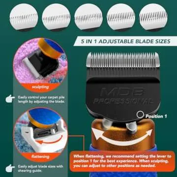 Tufting Gun Starter Kit with Carpet Trimmer - artufting 2 in 1 Cut Pile & Loop Pile Rug Tufting Gun - Easy-to-Use Rug Making Kit - Ideal for Craft Devotees, Crafting Studios & Social Media Creators