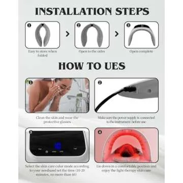 Beuwe LED Beauty Mask for Skin Care Therapy at Home