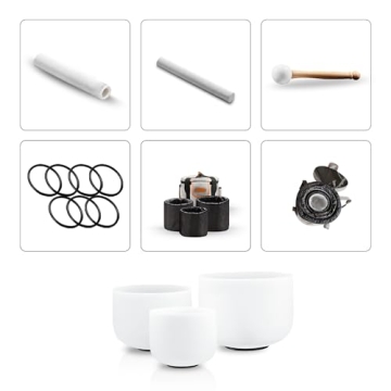 RYAN DVAN Crystal Singing Bowl Set for Chakra Healing