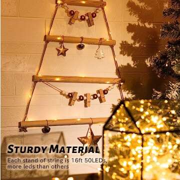 Fabulous Fairy Lights 16FT 50 LED Warm White String Lights