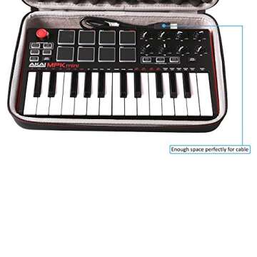 LTGEM Hard Case for Akai MPK Mini - Durable & Protective