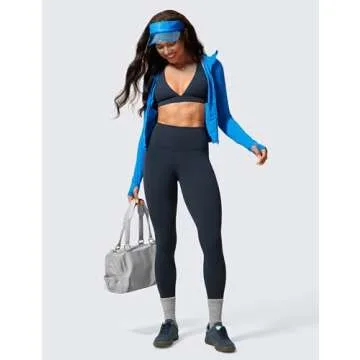 CRZ YOGA Womens Butterlift High Waisted Workout Leggings 28" - Pilates Gym Athletic Yoga Pants Buttery Soft True Navy Small