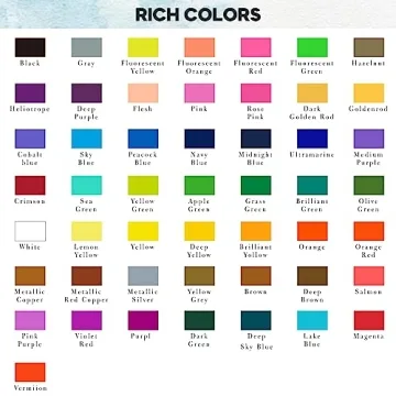 TAVOLOZZA Watercolor Paint Set with 50 Colors in Gift Box