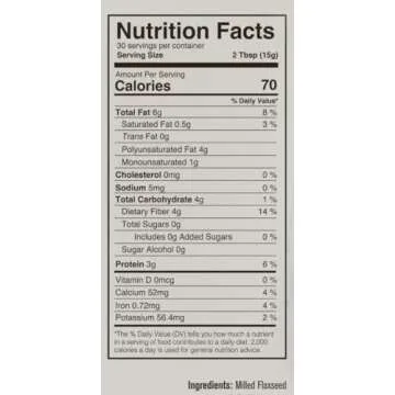 Ground Flax Seed | Manitoba Milling Co | One 1lb Bag | Smooth Milled Flaxseed Fiber with Protein, Omega 3 | Gluten Free, Non-GMO Gourmet Milled Flaxseed for Muffins, Yogurt, Smoothies