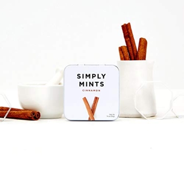 Simply Mints Cinnamon Breath Mints in Pack of Six