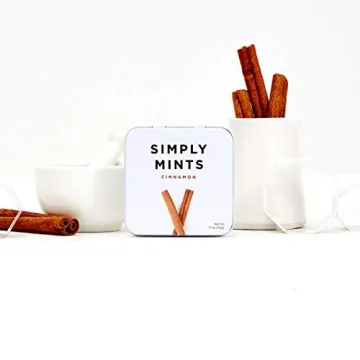 Simply Mints Cinnamon Breath Mints in Pack of Six