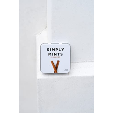 Simply Mints Cinnamon Breath Mints in Pack of Six