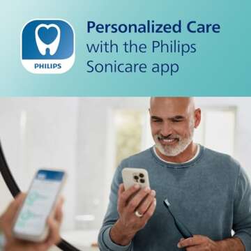Philips Sonicare DiamondClean Smart 9300 Electric Toothbrush, Sonic Toothbrush with App, Pressure Sensor, Brush Head Detection, 4 Brushing Modes and 3 Intensity Levels, Black, Model HX9903/15