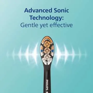 Philips Sonicare DiamondClean Smart 9300 Electric Toothbrush, Sonic Toothbrush with App, Pressure Sensor, Brush Head Detection, 4 Brushing Modes and 3 Intensity Levels, Black, Model HX9903/15