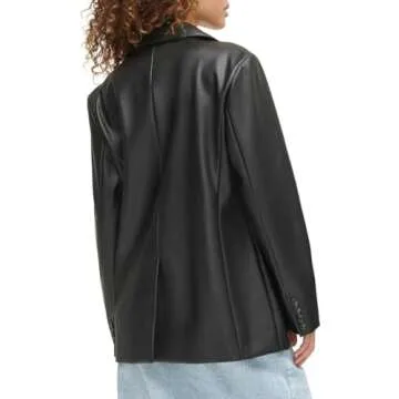 Levi's Women's Faux Leather Blazer - Stylish & Versatile