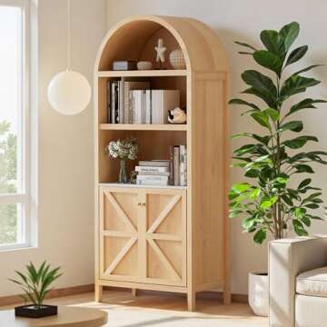 Farmhouse Arched Cabinet for Stylish Storage Solutions